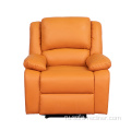 Оранжевый цвет, ледящий дешевый кожаный однослойный диван